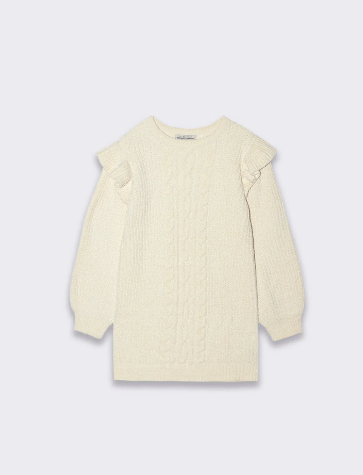 Piazza Italia Bambina | Abiti E Tute<Vestito da bambina con rouches in morbida maglia in ciniglia -