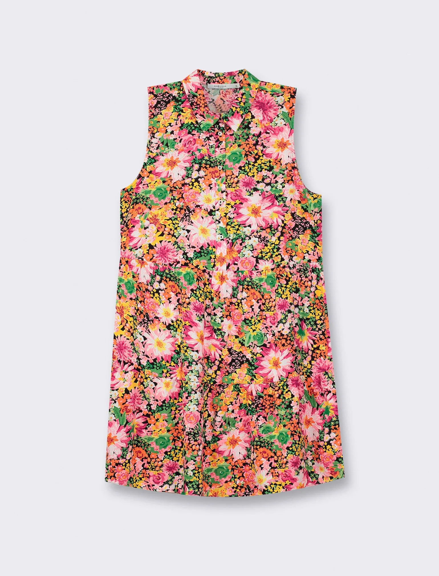 Donna Piazza Italia Donna<Vestito fantasia con bottoni sul davanti - var 1