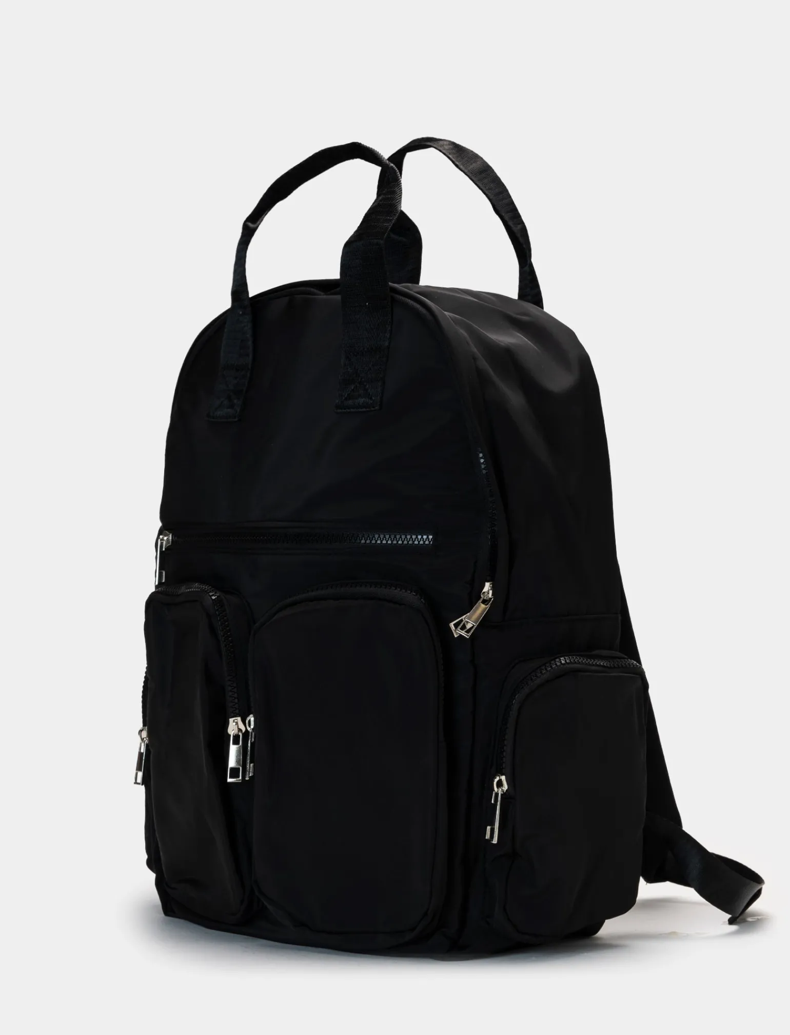 Uomo Piazza Italia Uomo | Borse E Zaini<Zaino in nylon da uomo con tasconi e zip -